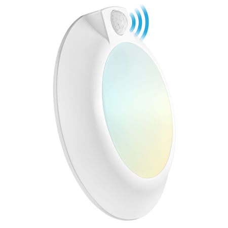 Luxrite 6 Inch Motion Sensor LED Flush Mount Light 3CCT 3000K-5000K 1000LM Adjustable Range and Timer LR23880-1PK